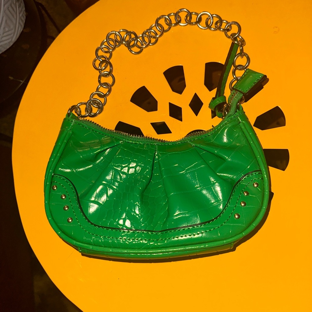Green Chain Strap Women's Bag